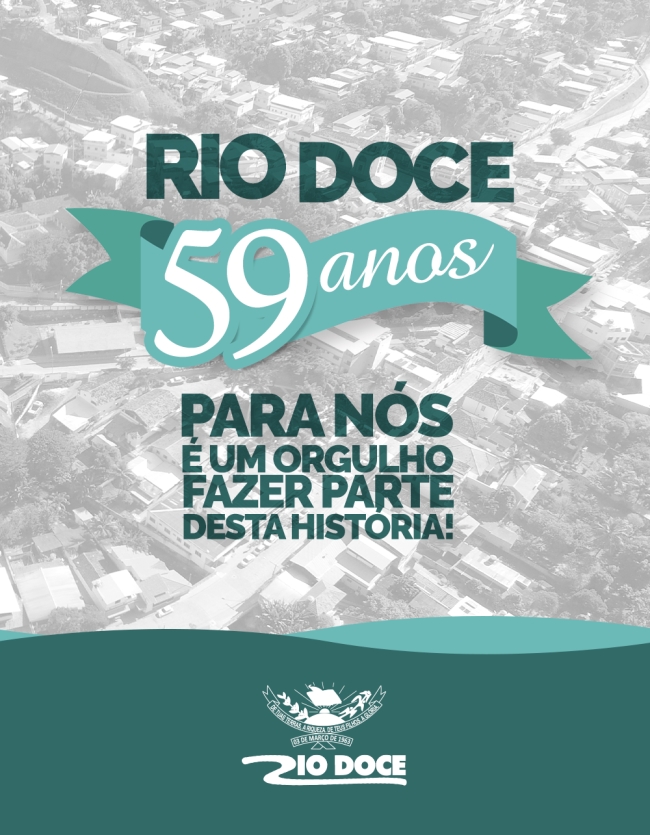 Rio Doce comemora 59 anos